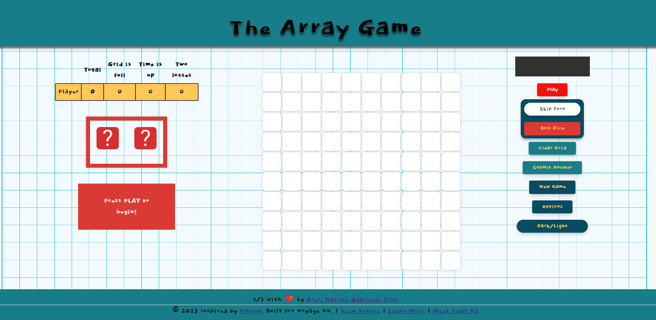 Array Game Project